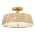 Hinkley Lighting 48583LCB Lacquered Brass Medium Semi-flush Mount Image 1