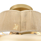 Hinkley Lighting 48583LCB Lacquered Brass Medium Semi-flush Mount Image 5