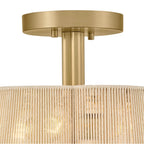 Hinkley Lighting 48583LCB Lacquered Brass Medium Semi-flush Mount Image 4
