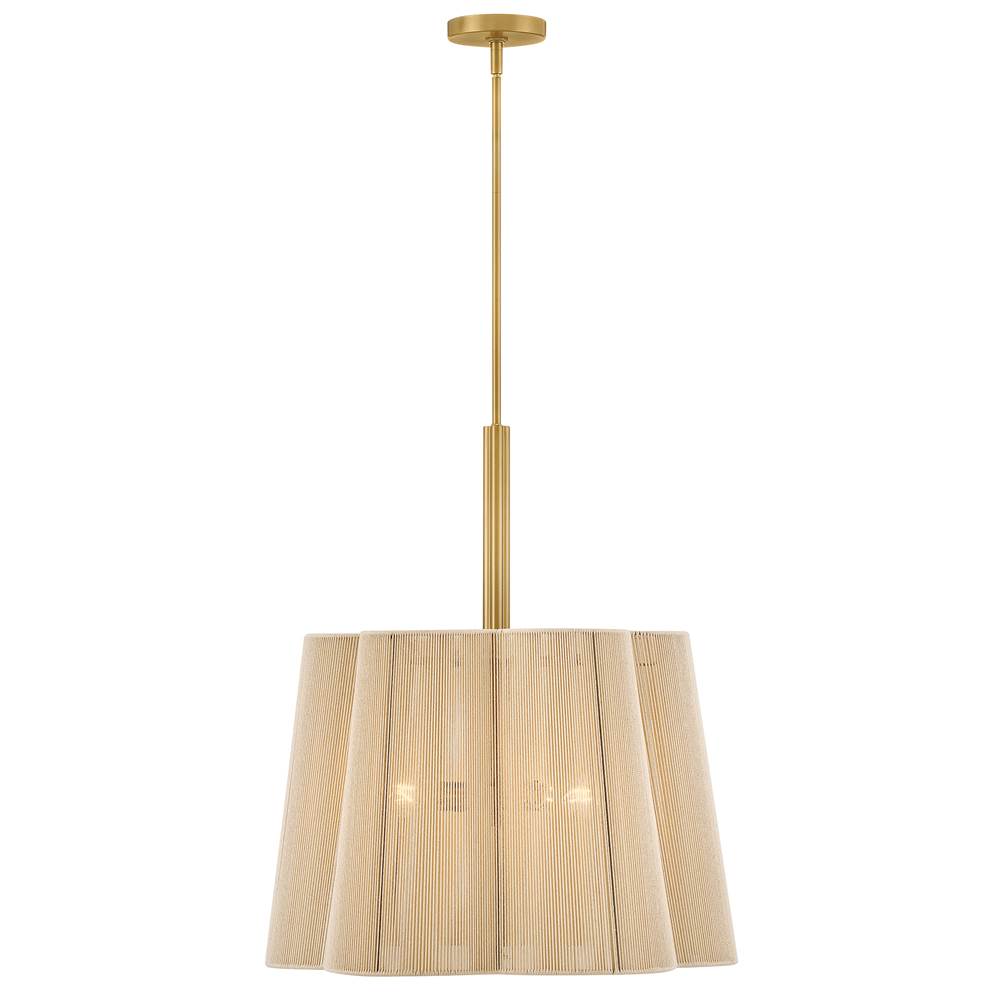 Hinkley Lighting 48586LCB Lacquered Brass Medium Chandelier Image 2