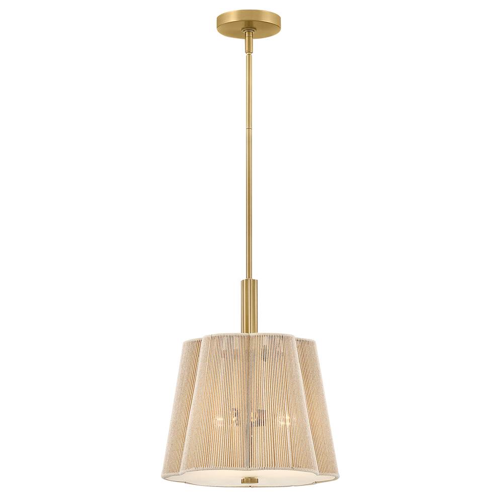 Hinkley Lighting 48587LCB Lacquered Brass Medium Pendant Image 1
