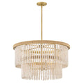 Hinkley Lighting 48604LCB Lacquered Brass Medium Convertible Drum Chandelier Image 1