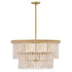 Hinkley Lighting 48604LCB Lacquered Brass Medium Convertible Drum Chandelier Image 2