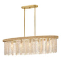 Hinkley Lighting 48605LCB Lacquered Brass Five Light Medium Linear Image 1