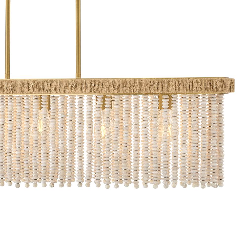 Hinkley Lighting 48605LCB Lacquered Brass Five Light Medium Linear Image 4