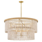 Hinkley Lighting 48606LCB Lacquered Brass Large Drum Chandelier Image 1