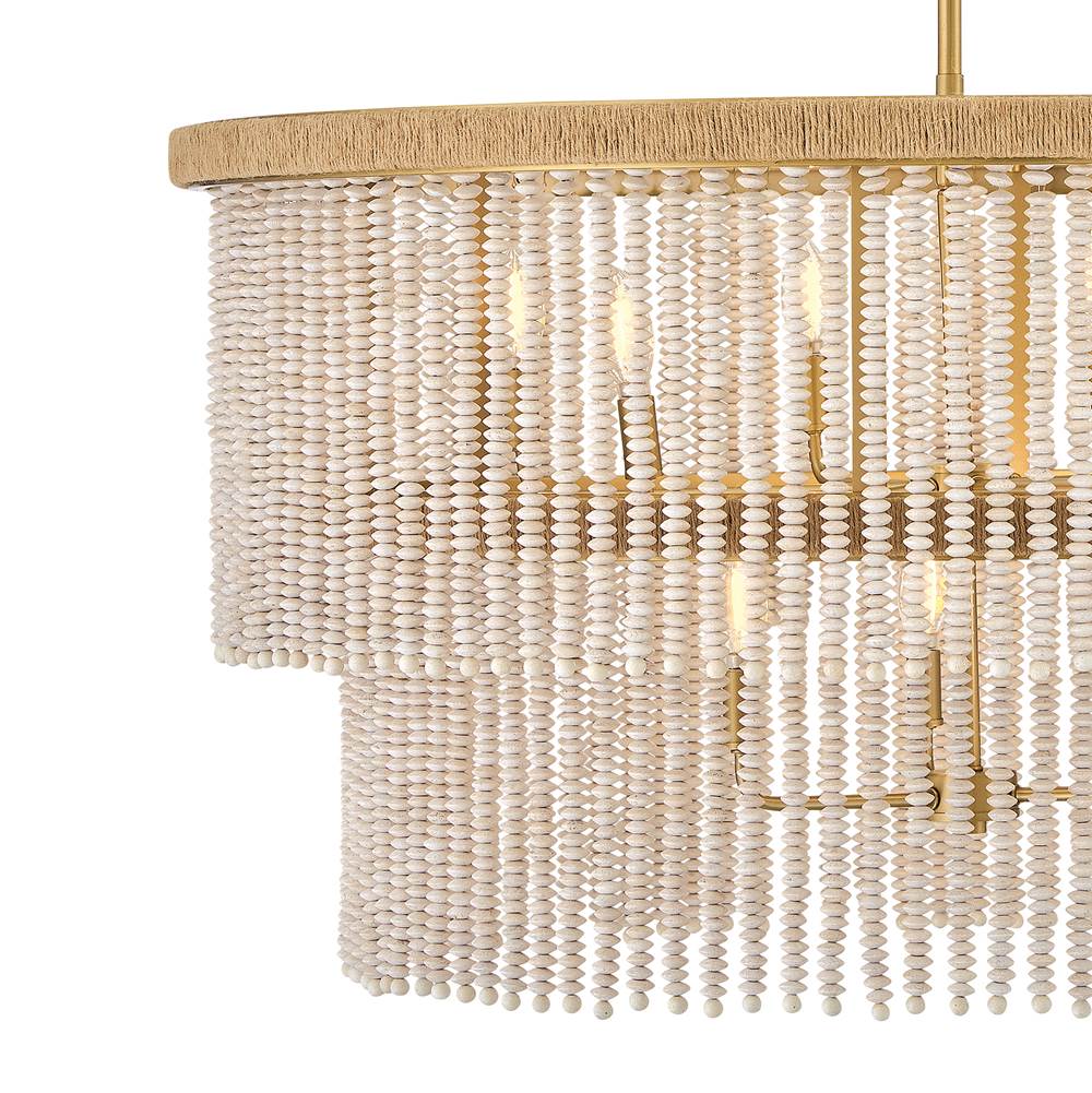 Hinkley Lighting 48606LCB Lacquered Brass Large Drum Chandelier Image 5