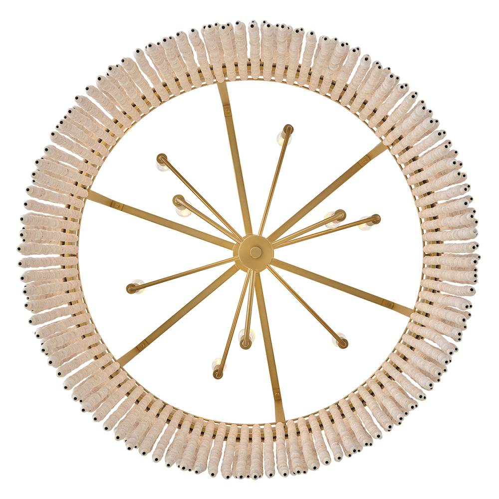 Hinkley Lighting 48606LCB Lacquered Brass Large Drum Chandelier Image 3