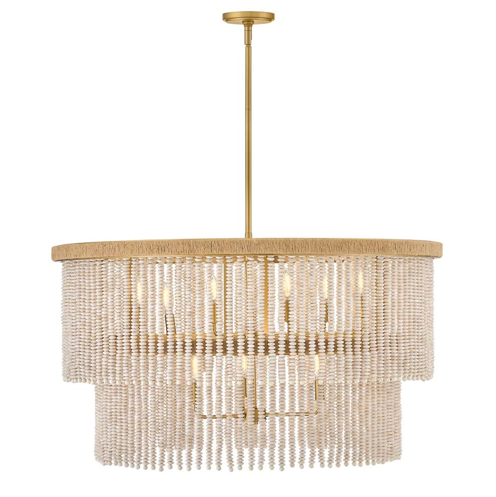 Hinkley Lighting 48606LCB Lacquered Brass Large Drum Chandelier Image 2