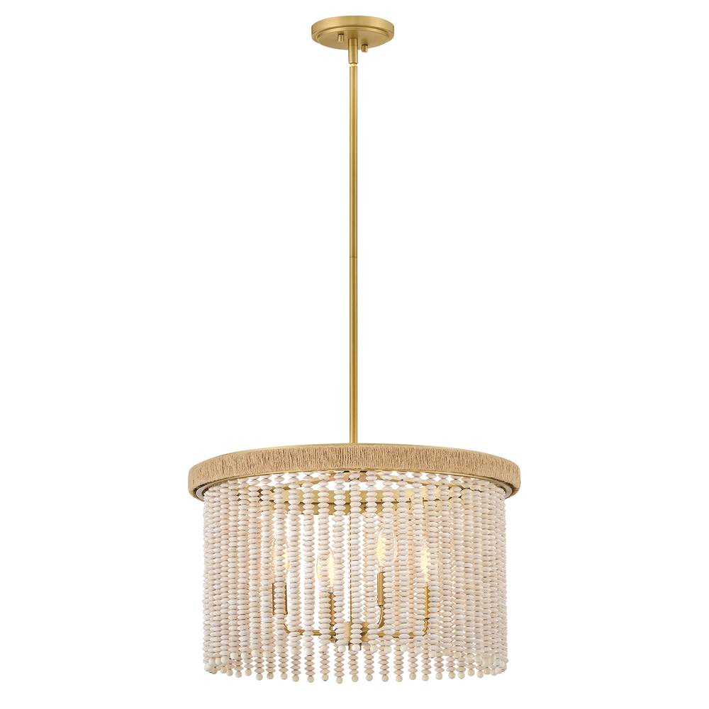 Hinkley Lighting 48607LCB Lacquered Brass Large Convertible Semi-flush Mount Image 1