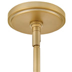 Hinkley Lighting 48607LCB Lacquered Brass Large Convertible Semi-flush Mount Image 4