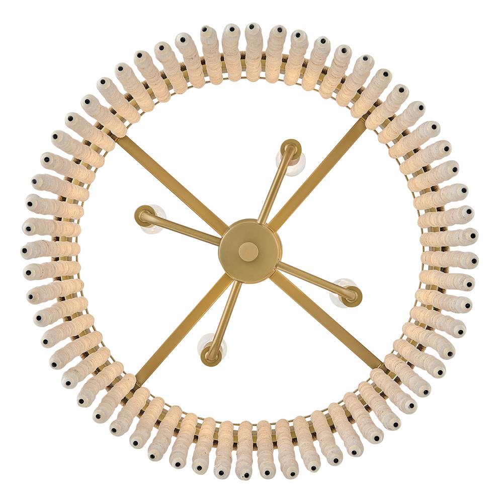 Hinkley Lighting 48607LCB Lacquered Brass Large Convertible Semi-flush Mount Image 3
