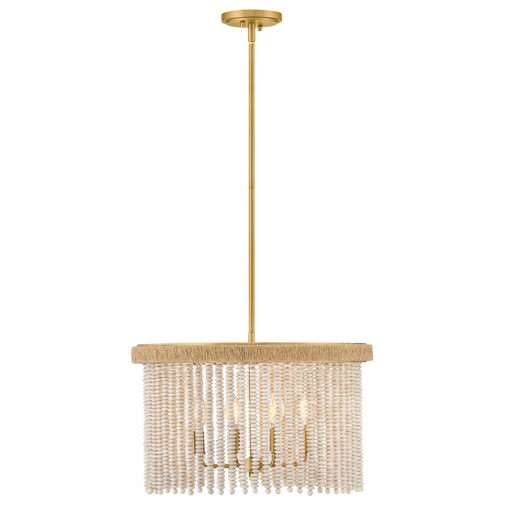 Hinkley Lighting 48607LCB Lacquered Brass Large Convertible Semi-flush Mount Image 2