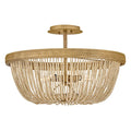 Hinkley Lighting 48613BNG Burnished Gold Medium Semi-flush Mount Image 1