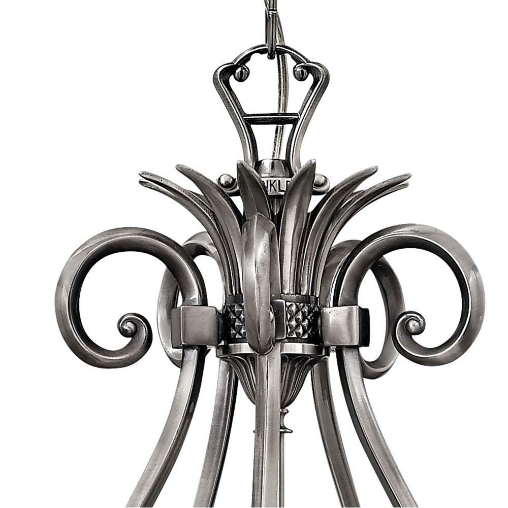 Hinkley Lighting 4885PL Polished Antique Nickel Medium Single Tier Image 2
