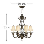 Hinkley Lighting Plantation Large Single Tier