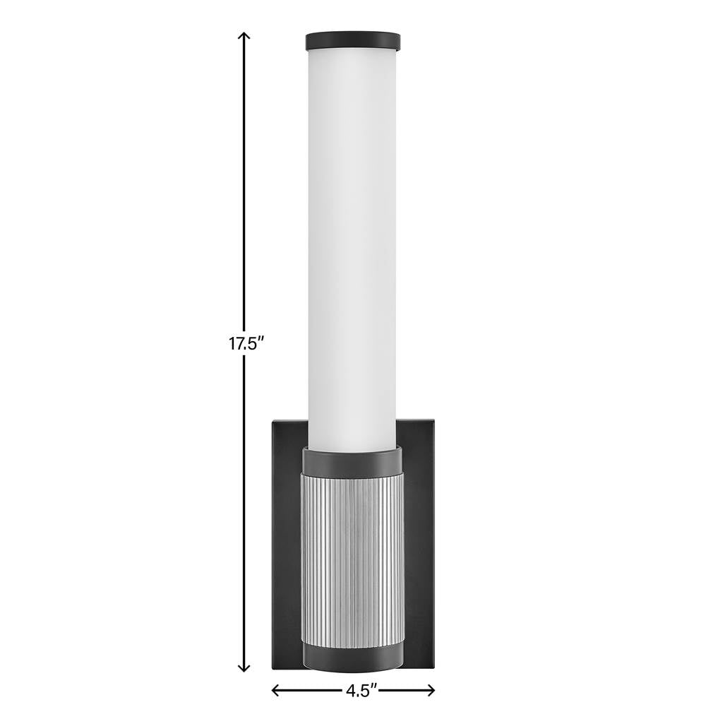 Hinkley Lighting 50060BK-CM Black,Chrome Small Led Vanity Image 2