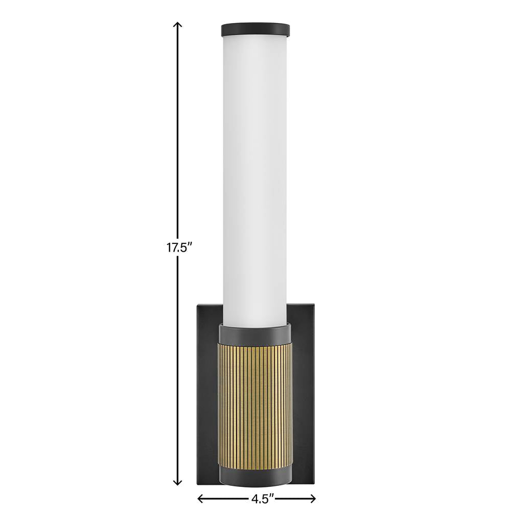 Hinkley Lighting 50060BK-LCB Black Small Led Vanity Image 2