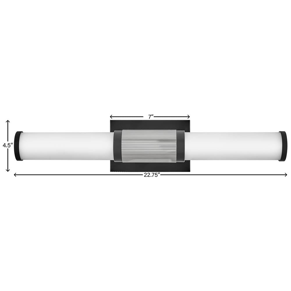 Hinkley Lighting 50062BK-CM Black,Chrome Medium Led Vanity Image 3