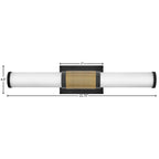 Hinkley Lighting 50062BK-LCB Black Medium Led Vanity Image 3