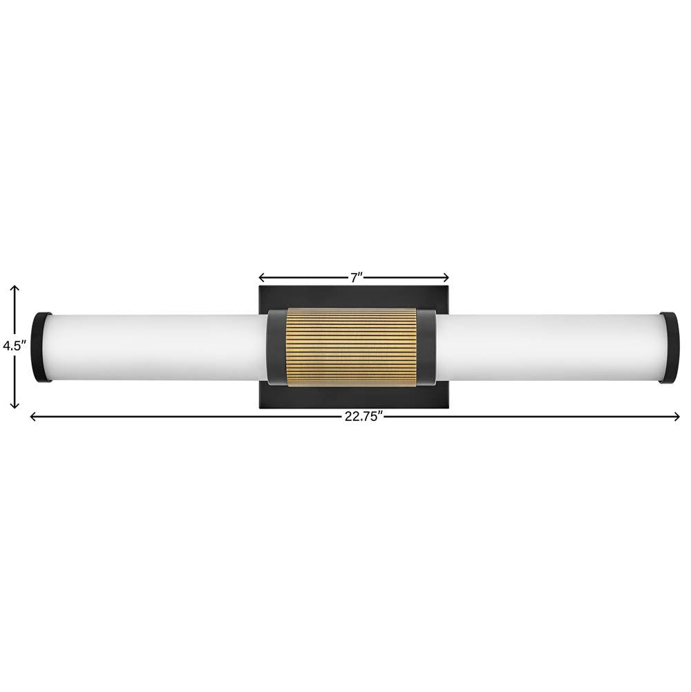 Hinkley Lighting 50062BK-LCB Black Medium Led Vanity Image 3
