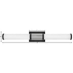 Hinkley Lighting 50063BK-CM Black,Chrome Large Led Vanity Image 3