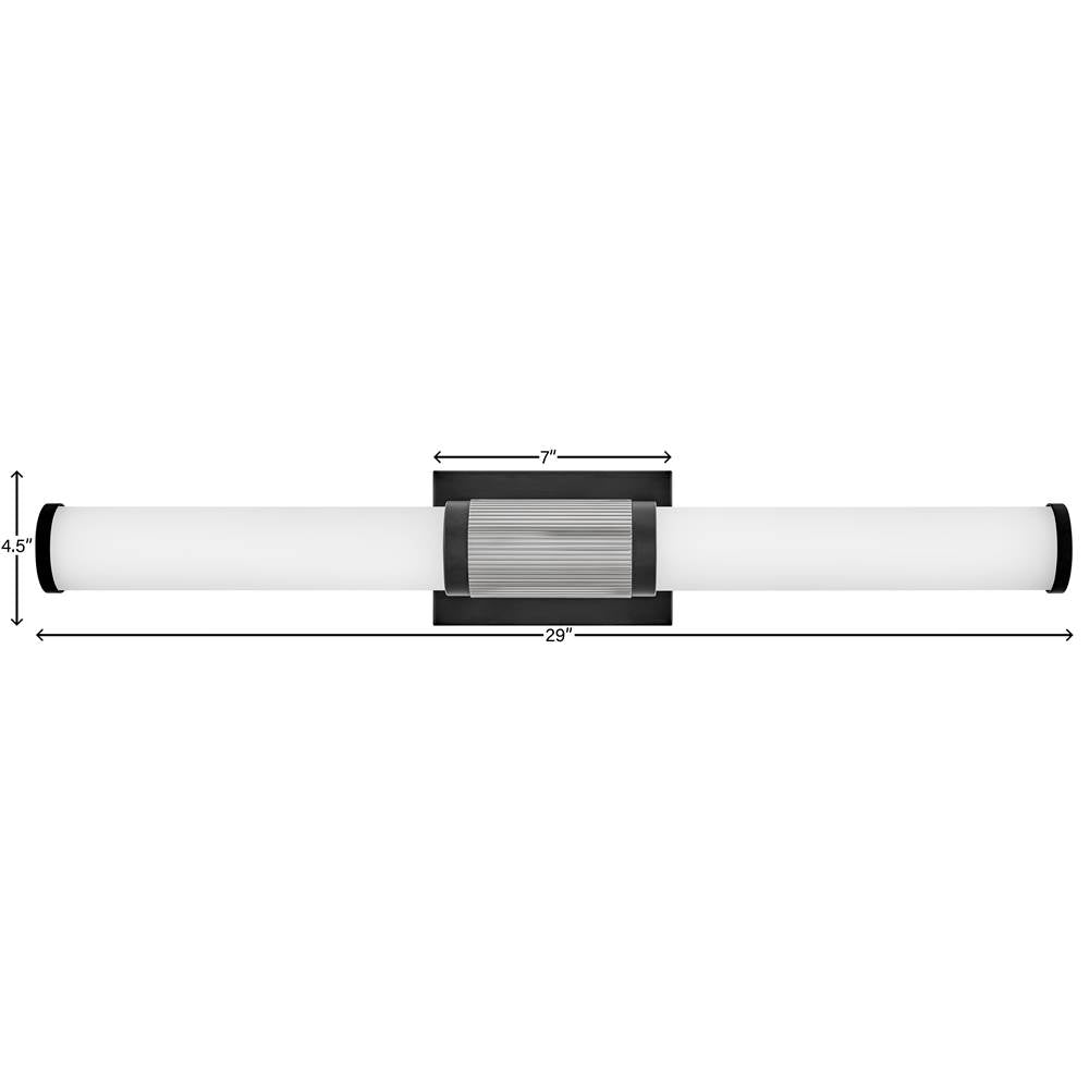 Hinkley Lighting 50063BK-CM Black,Chrome Large Led Vanity Image 3