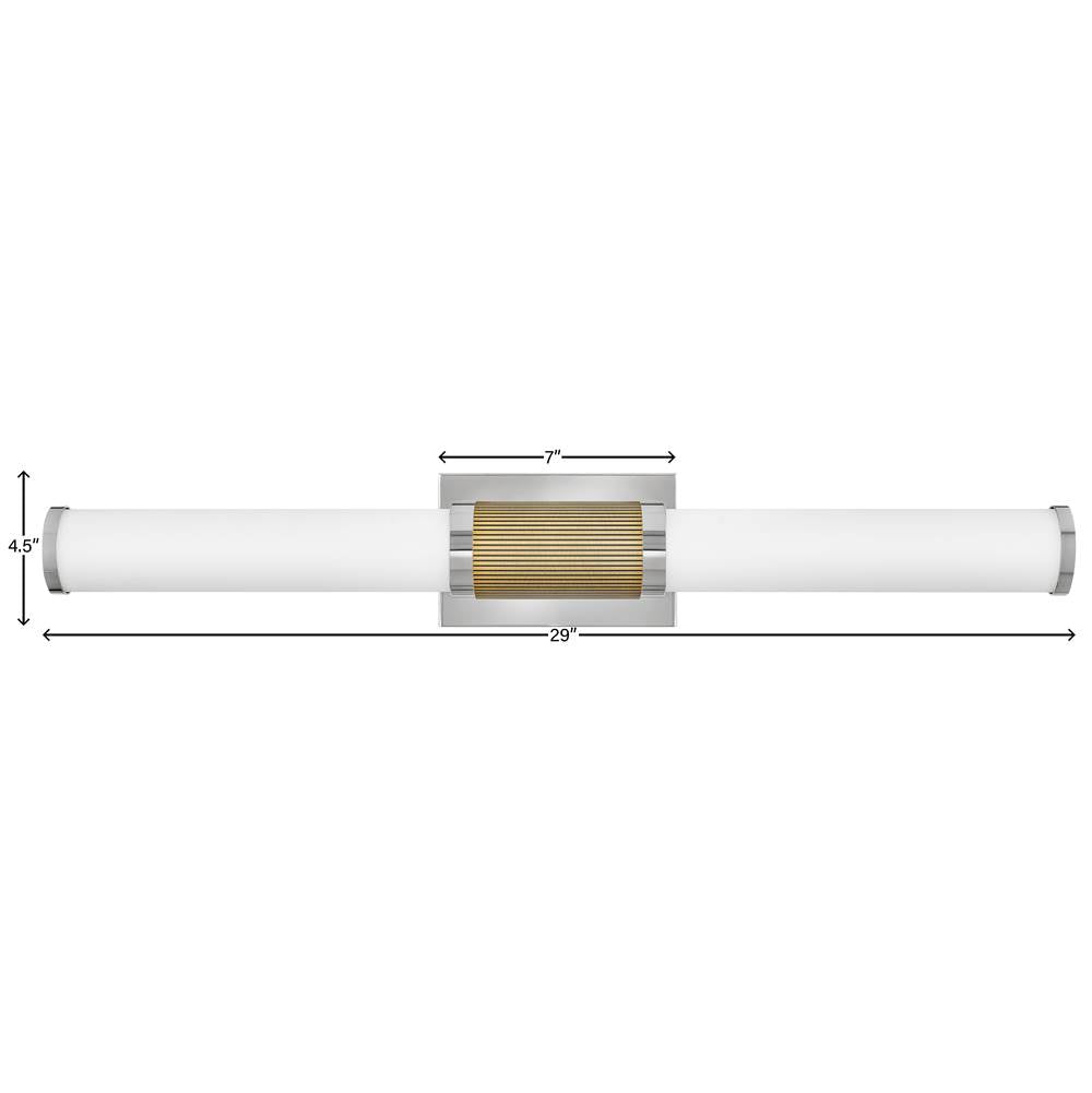 Hinkley Lighting 50063PN Polished Nickel Large Led Vanity Image 3