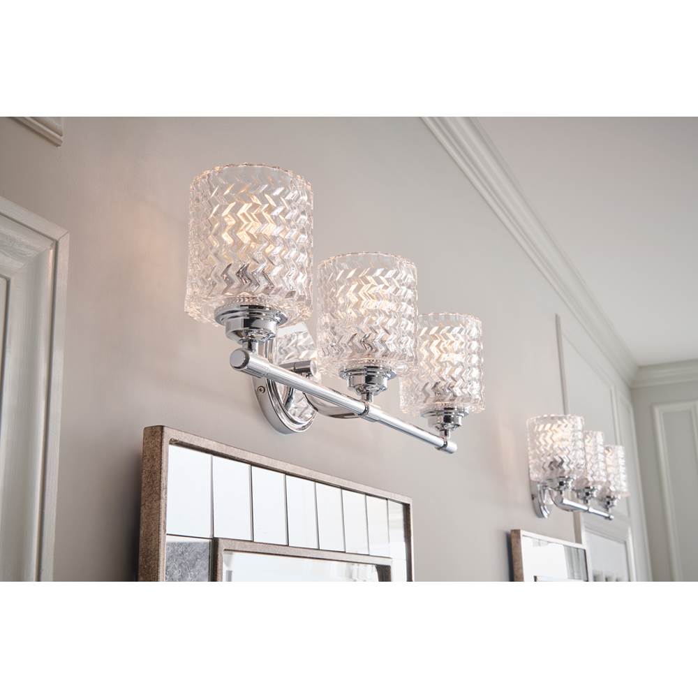 Hinkley Lighting 5043CM Chrome Three Light Vanity Image 3