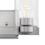 Hinkley Lighting 5052BN-CL Brushed Nickel With Clear Glass Two Light Vanity Image 2
