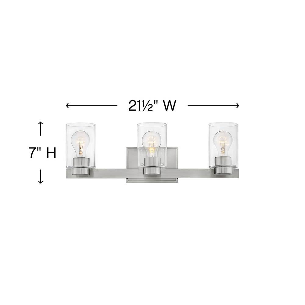 Hinkley Lighting Miley Three Light Vanity