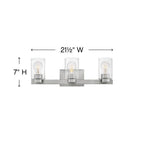 Hinkley Lighting Miley Three Light Vanity