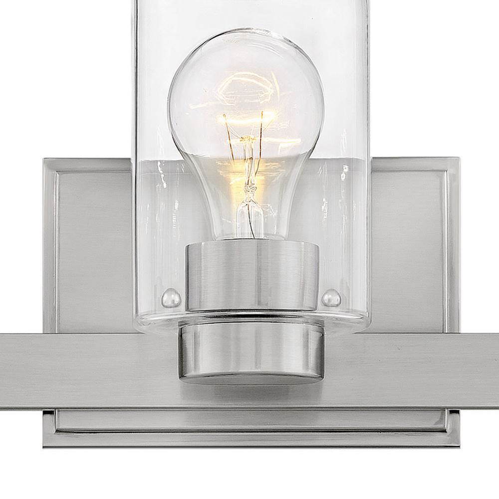 Hinkley Lighting 5053BN-CL Brushed Nickel With Clear Glass Three Light Vanity Image 3