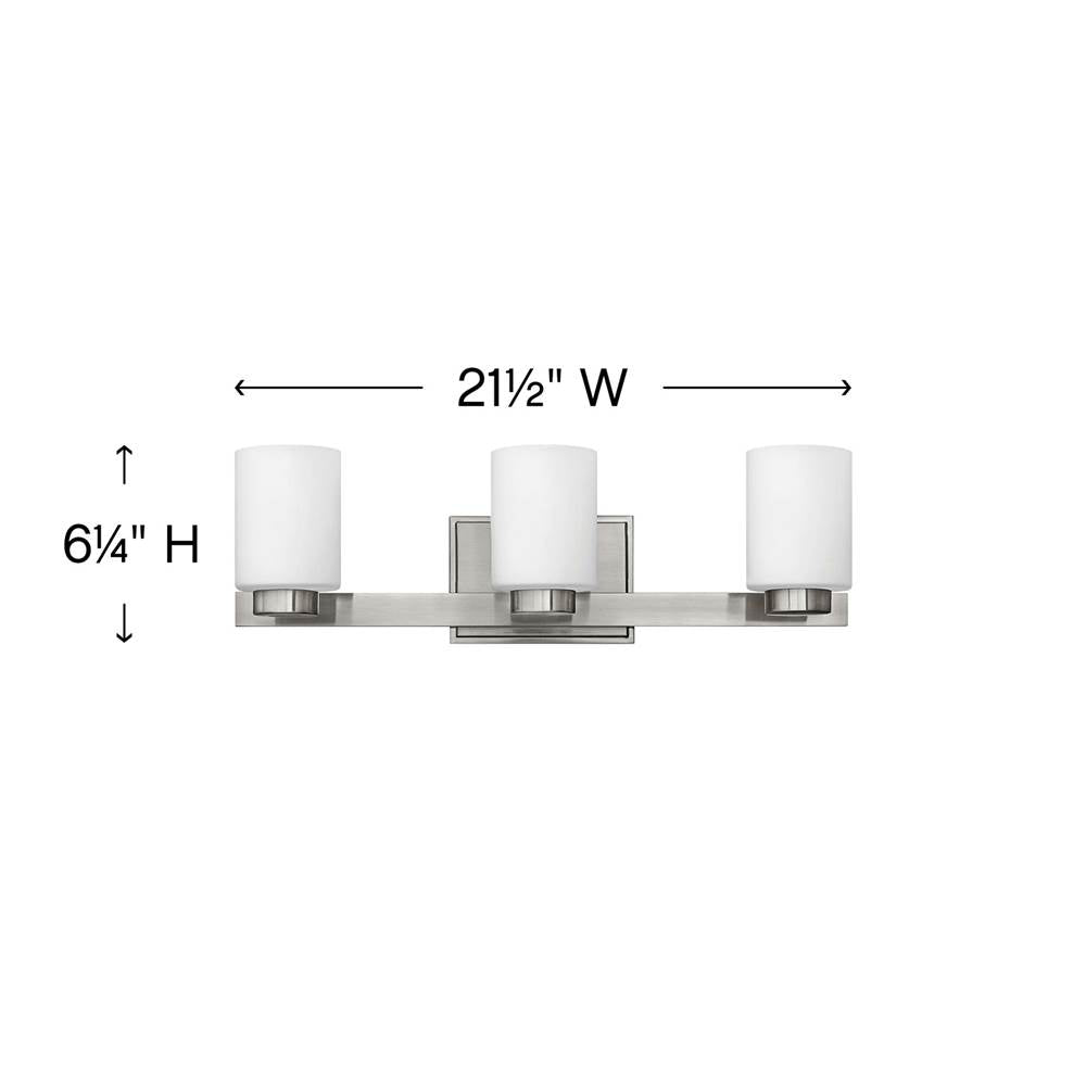 Hinkley Lighting Miley Three Light Vanity