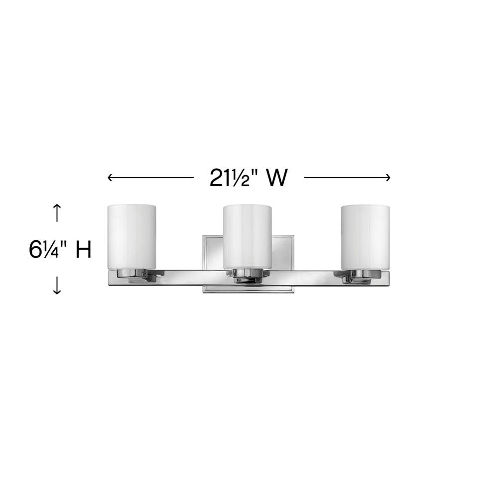 Hinkley Lighting Miley Three Light Vanity
