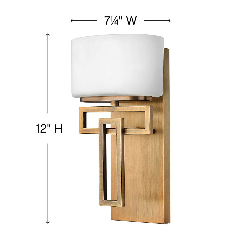 Hinkley Lighting Lanza Single Light Vanity