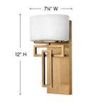 Hinkley Lighting Lanza Single Light Vanity