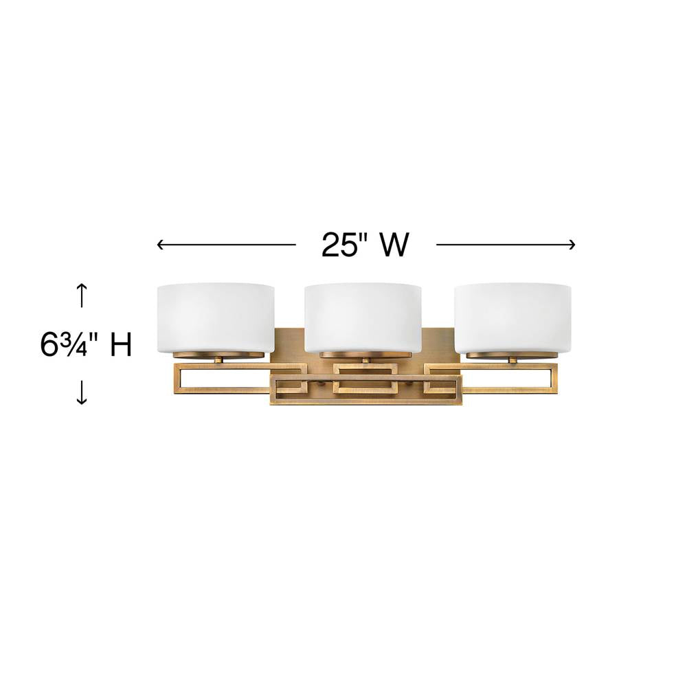 Hinkley Lighting Lanza Three Light Vanity