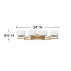Hinkley Lighting Lanza Four Light Vanity
