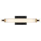 Hinkley Lighting 51090BK-HB Black,Heritage Brass Small Led Sconce Image 3