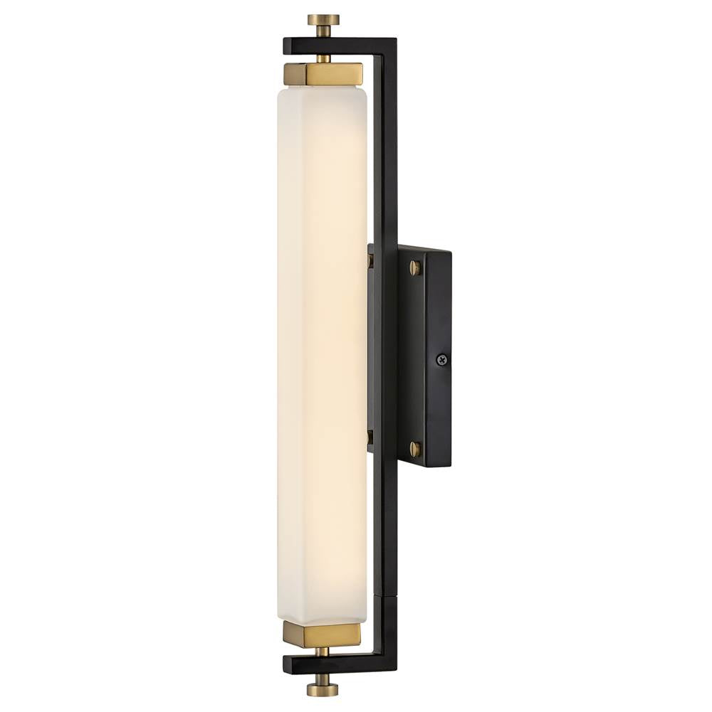 Hinkley Lighting 51090BK-HB Black,Heritage Brass Small Led Sconce Image 2