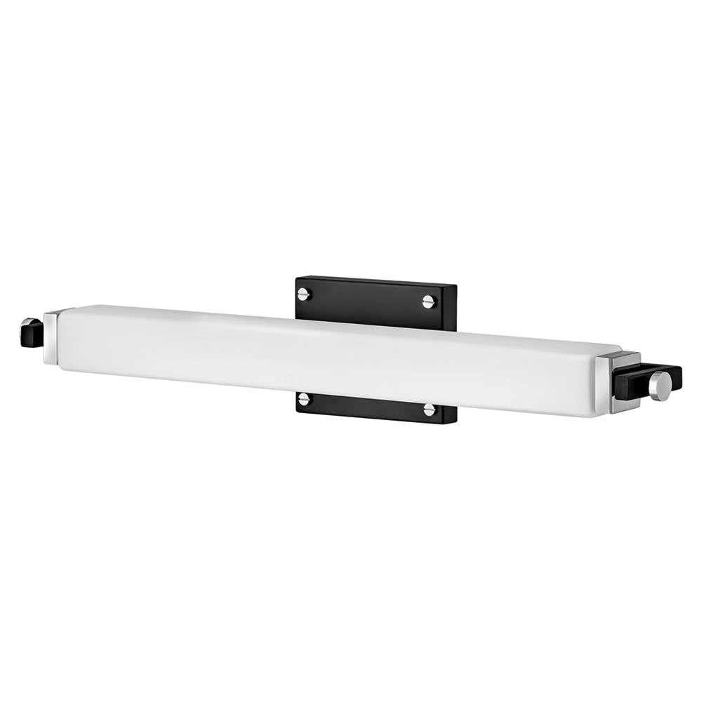 Hinkley Lighting 51092BK-CM Black,Chrome Medium Led Sconce Image 2