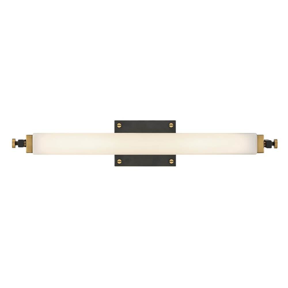 Hinkley Lighting 51092BK-HB Black,Heritage Brass Medium Led Sconce Image 3