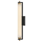 Hinkley Lighting 51092BK-HB Black,Heritage Brass Medium Led Sconce Image 2