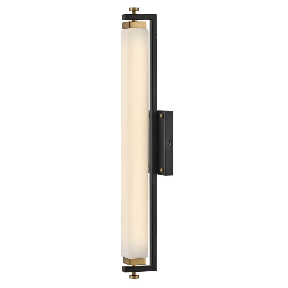 Hinkley Lighting 51092BK-HB Black,Heritage Brass Medium Led Sconce Image 2