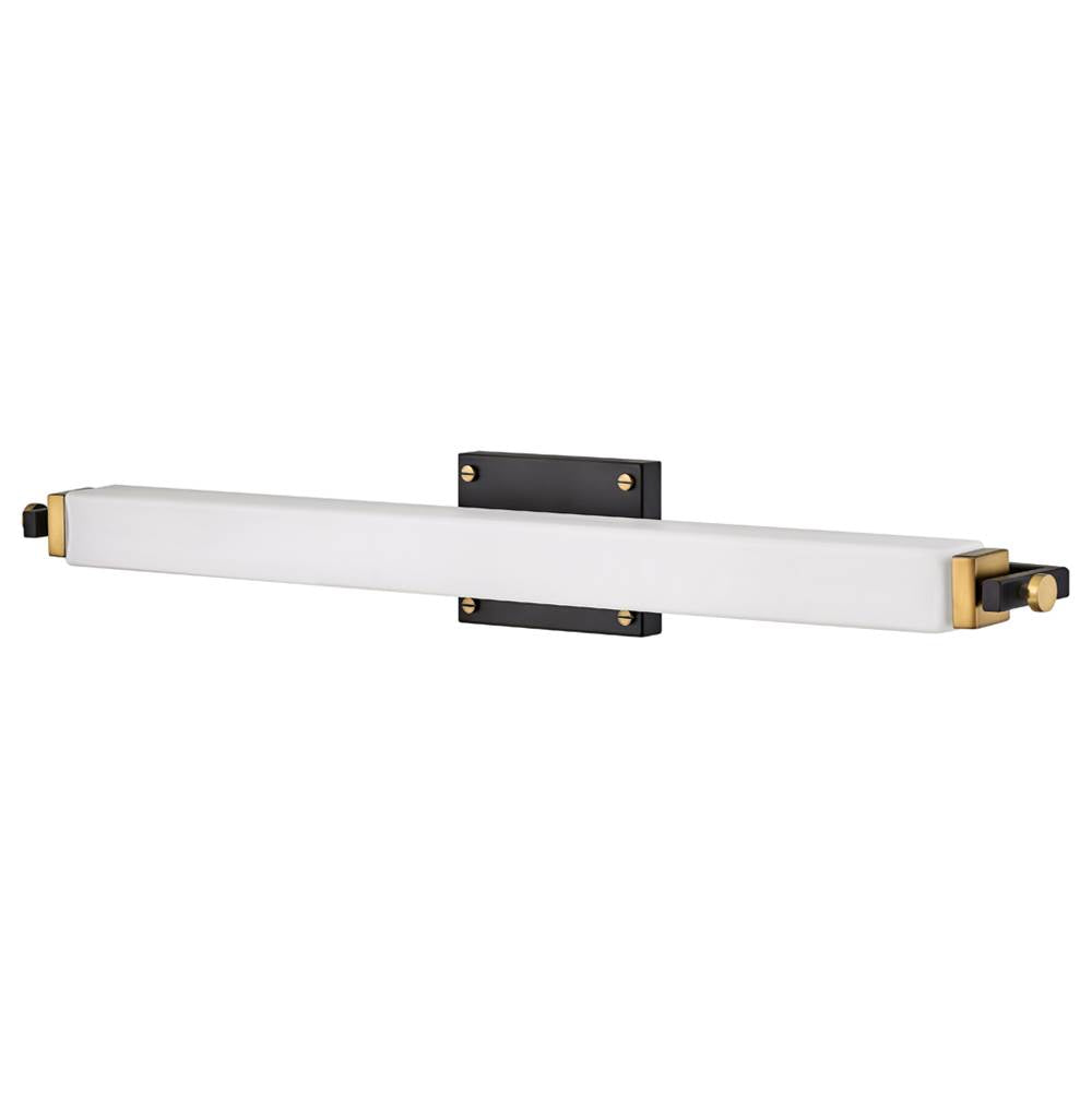 Hinkley Lighting 51093BK-HB Black,Heritage Brass Large Led Sconce Image 4