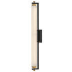 Hinkley Lighting 51093BK-HB Black,Heritage Brass Large Led Sconce Image 3