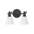 Hinkley Lighting 51182BK Black Two Light Vanity Image 1