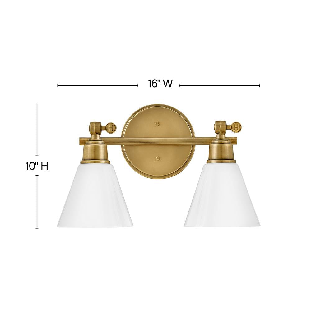 Hinkley Lighting Arti Two Light Vanity