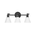 Hinkley Lighting 51183BK Black Three Light Vanity Image 1